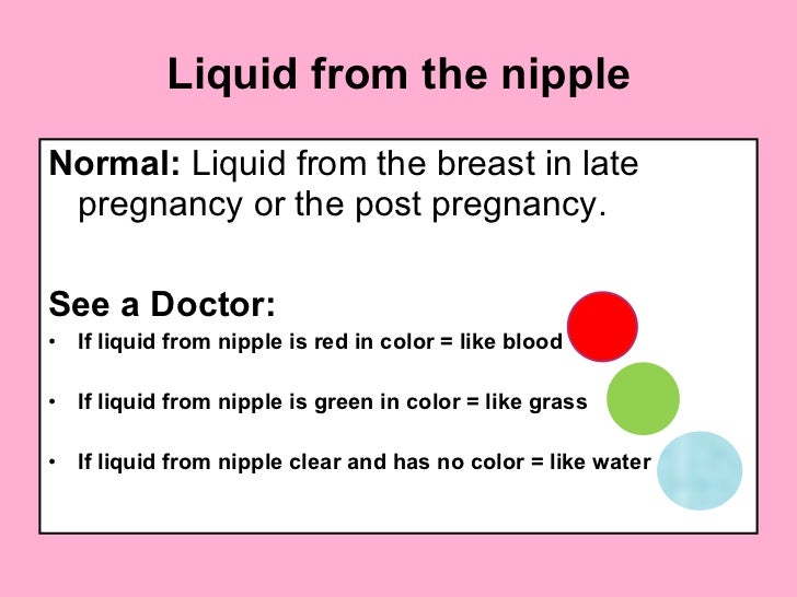 clear liquid comes out of breast I can getyour cock